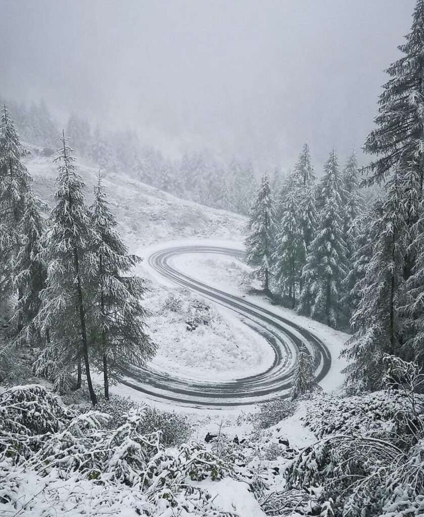 Snowy road